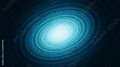 Glowing Spiral Black hole on Galaxy background with Milky Way spiral Universe and starry concept desig vector