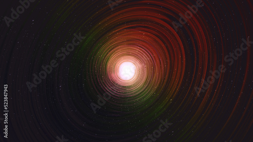 Dark Black hole on Galaxy background with Milky Way spiral,Universe and starry concept desig,vector