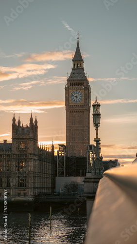 big ben at sunset