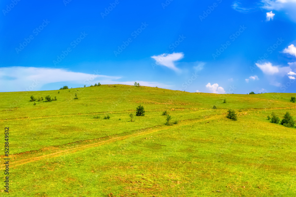 Mountain landscape during summer day at Zlatibor, Serbia. Mountain landscape during summer day at Zlatibor, Serbia.