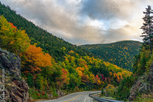 Autumn Scenic Drive in New Hampshire's White Mountains