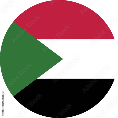Free Download Circle flag vector of Sudan. - GFXLoad