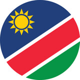 Circle flag vector of Namibia.