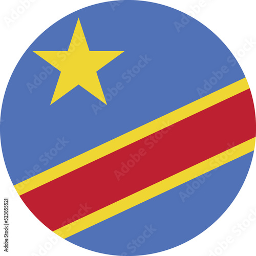 Free Download Circle flag vector of Republic of the Congo. - GFXLoad