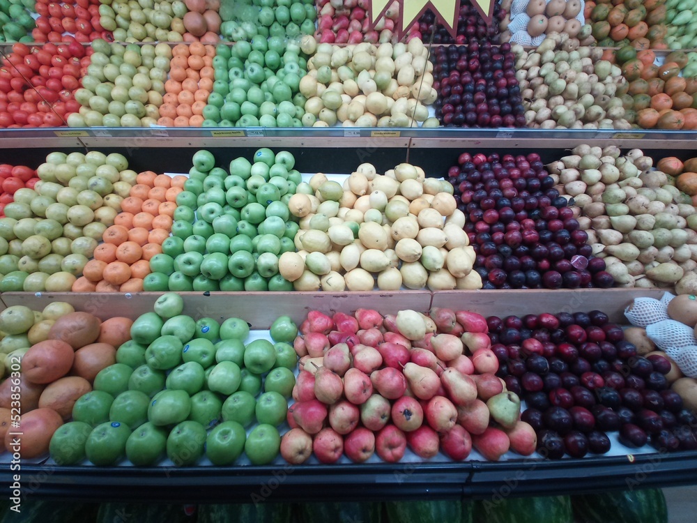 Frutas no supermercado