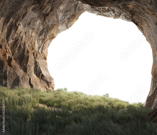 Caves on transparent background