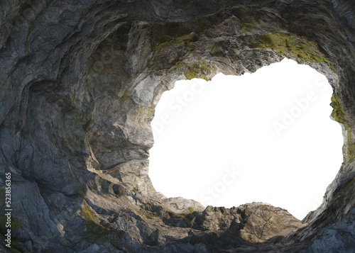 Caves on transparent background photo