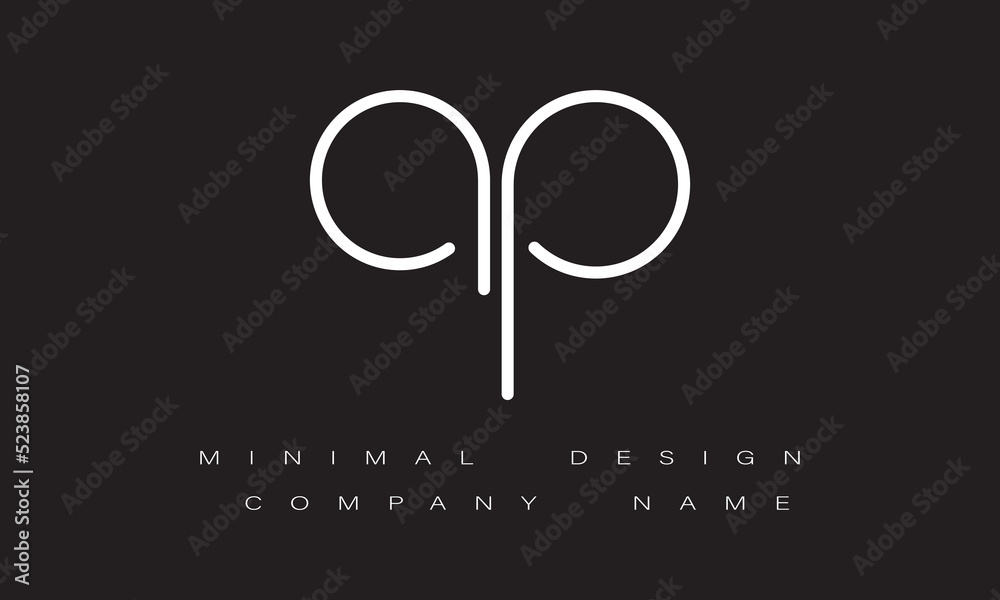 AP or PA Minimal Logo Design AP or PA Minimal Logo Design