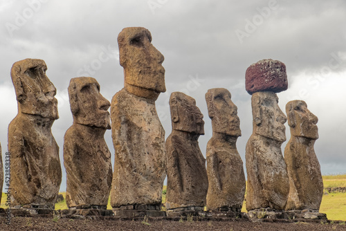 Rapa Nui – mysterious stone figures on Easter Island.
