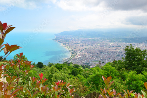 Fototapeta Naklejka Na Ścianę i Meble -  Ordu, Turkiye - Ordu is a black sea region city of Turkey (Türkiye). Ordu, a city and port, northern Turkey, on the Black Sea. It lies at the mouth of the Melet River on the eastern slopes of Boztepe 
