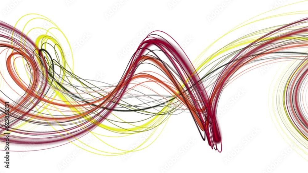 Fantastic video animation with stripe wave object in slow motion, 4096x2304 loop 4K Fantastic video animation with stripe wave object in slow motion, 4096x2304 loop 4K