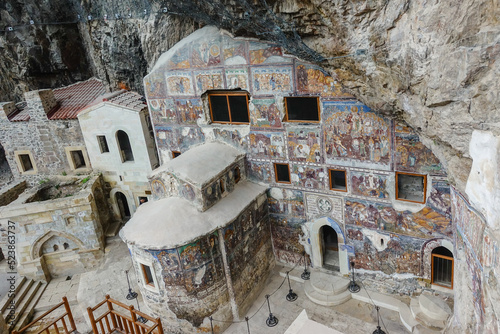 Sumela Monastery in Macka district of Trabzon city, Turkey -The monastery is one of the most important historic and touristic venues in Trabzon. photo