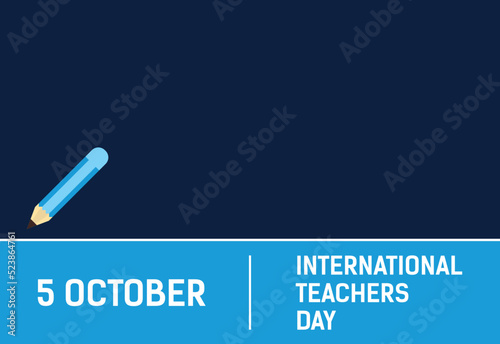 Happy world teachers' day vector illustration for poster, brochure, banner, and greeting card