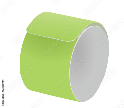 Green reflective handband. vector illustration