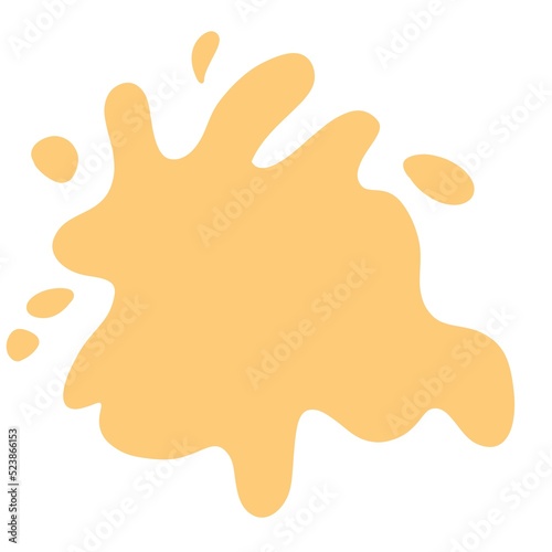 Spray paint . Colorful illustration of splashes, liquids of decorative shapes. cartoon illustration isolate on white background