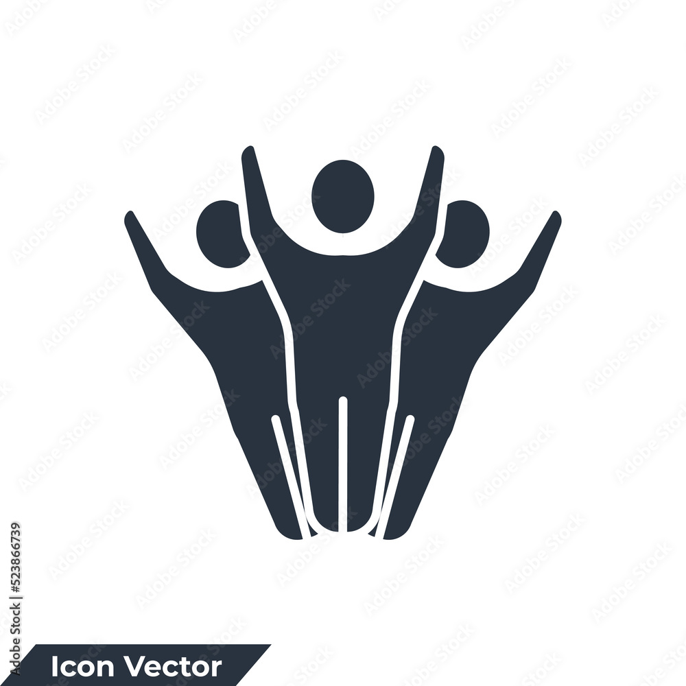 Team icon logo vector illustration. People symbol template for graphic and web design collection Team icon logo vector illustration. People symbol template for graphic and web design collection