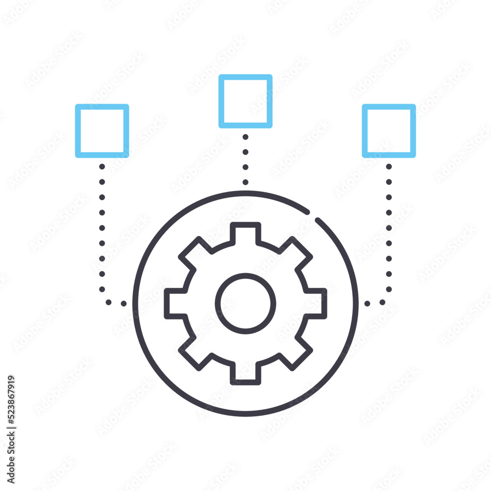 planning line icon, outline symbol, vector illustration, concept sign planning line icon, outline symbol, vector illustration, concept sign