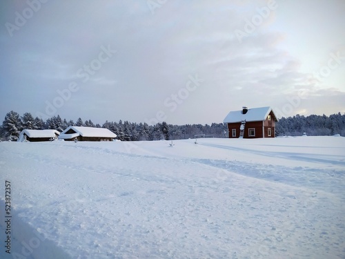 house in the snow © alicefotografa