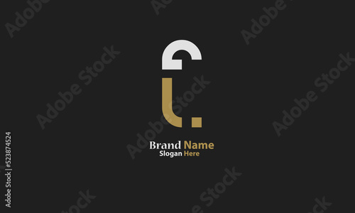 Alphabet letters Initials Monogram logo FL, LF, F and L