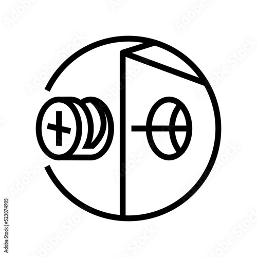 insert screw fast mounting assembly furniture line icon vector illustration