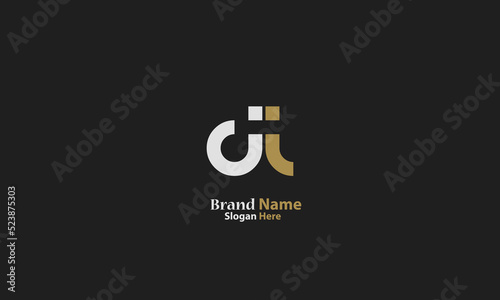 Alphabet letters Initials Monogram logo DI, ID, D and I