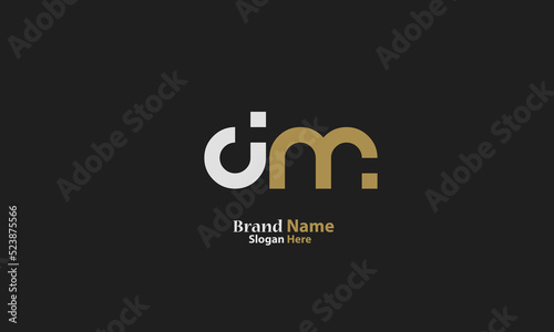 Alphabet letters Initials Monogram logo DM, MD, D and M