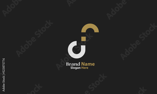 Alphabet letters Initials Monogram logo DF, FD, D and F