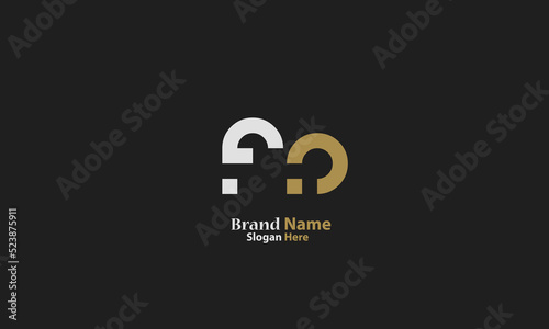Alphabet letters Initials Monogram logo FA, AF, F and A