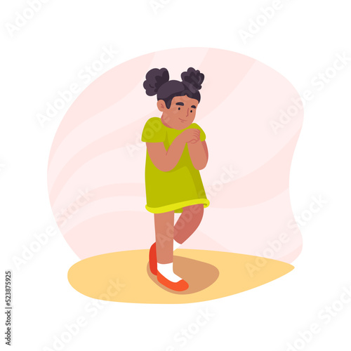 Embarrassment isolated cartoon vector illustration.