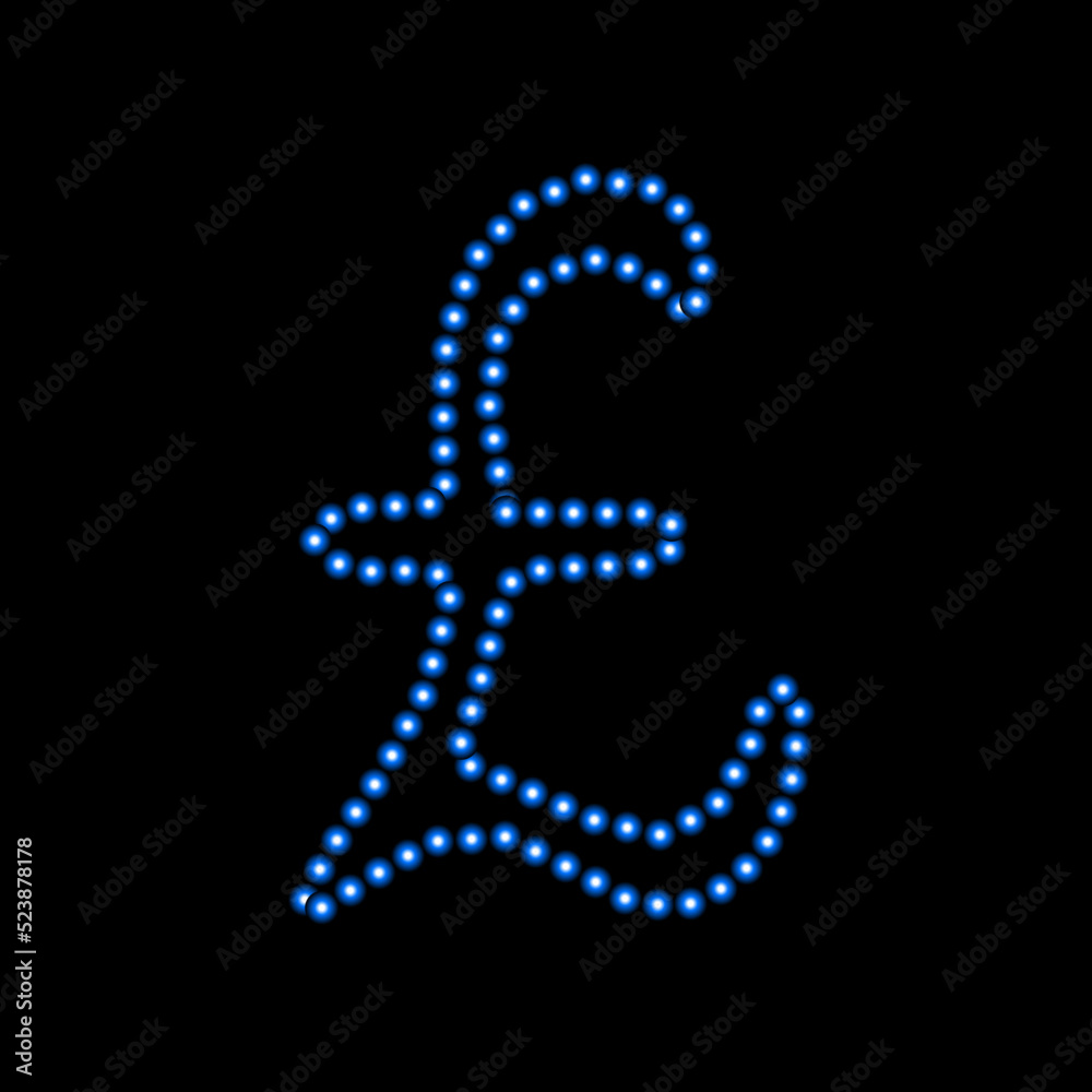 Vector illustration of the UK pound currency symbol. Vector illustration of the UK pound currency symbol.