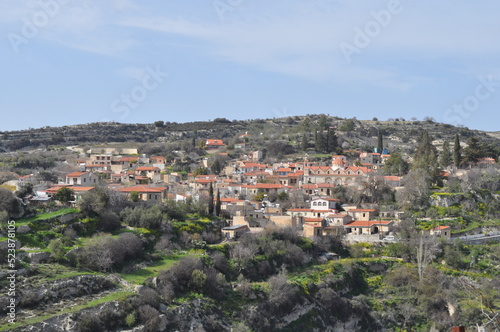 The beautiful village of Vasa Koilaniou in the province of Limassol, in Cyprus 