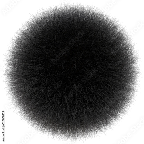 Quadro su tela Soft Animal Fur in Black