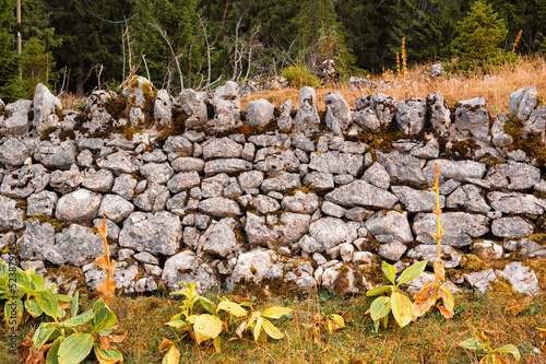 Mur de pierre - Les Rousses