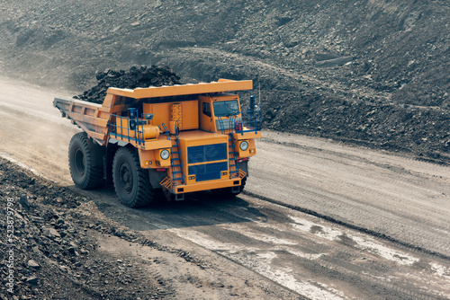 Large quarry dump truck