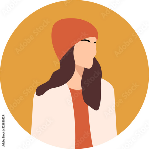 women in trendy and fashion style illustration flat design