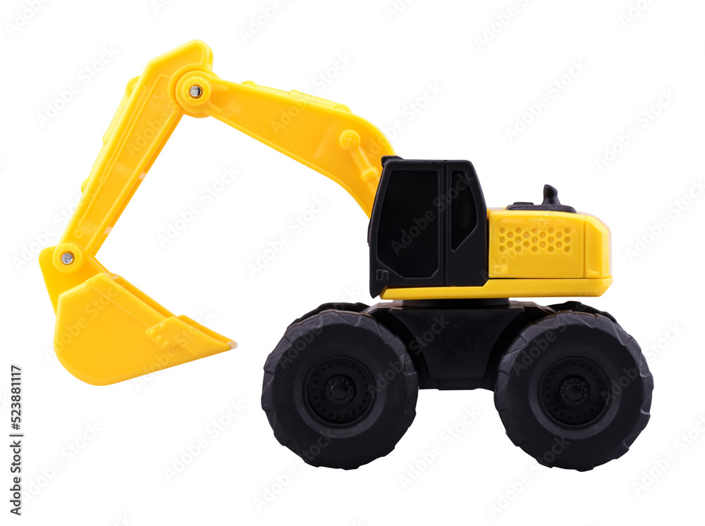 Heavy duty construction backhoe toy