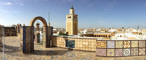 Tunis, Tunisie, Sidi bou Saide, Afrique, Afrique du nord, tuile, carlage, mosaique photo