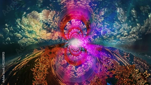 Vivid sky fractal