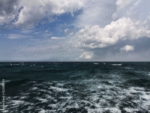 storm over the sea