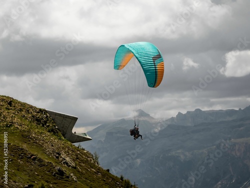 Paradglider in the Alps photo