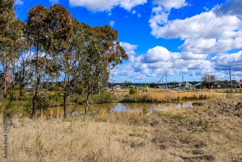 Scenic view of a lake in Emmaville, New South Wales, Australia photo