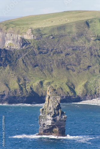 Beautiful Cliffs of Moher in County Clare, Ireland - Aillte an Mhothair in irish photo
