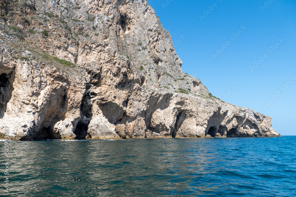 A hidden beach near the town of Sesimbra, a unknown secluded beach near Lisbon, Portugal