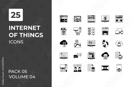 Internet of Things icons collection. Set contains such Icons as ai, artificial intelligence, automation, cloud computing, and more 
