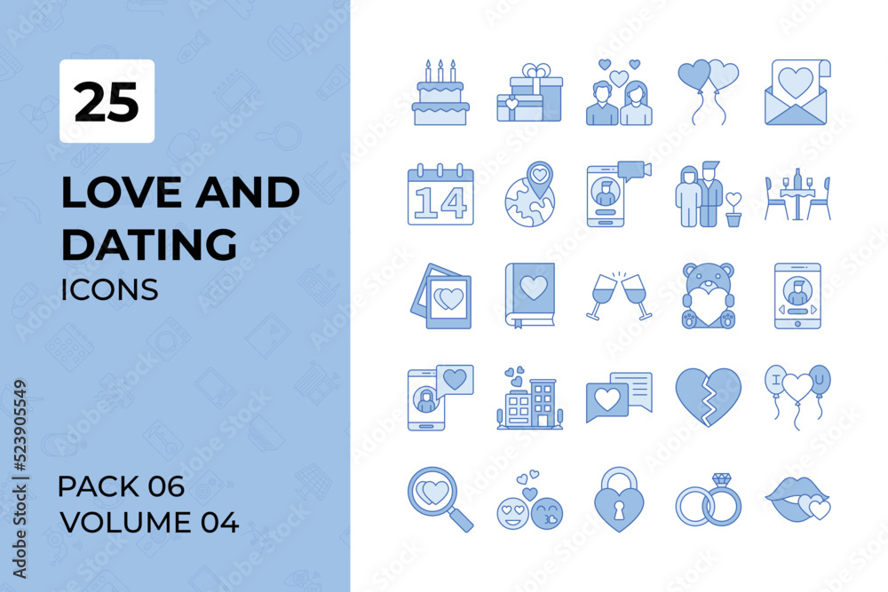 Love and Dating icons collection. Set contains such Icons as love, relationship, romance, romantic, and more 