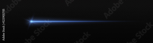 High motion speed, blue light lines, blur rays
