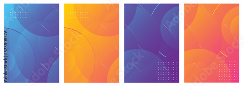 Abstract modern gradient flowing geometric pattern background texture for poster cover design, template, brochure, card, flyer etc.