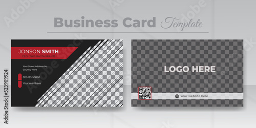 Restaurant Business card design or promotional business identity template.