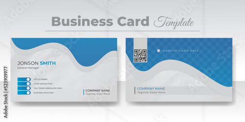 Corporate business identity or personal business card design template.