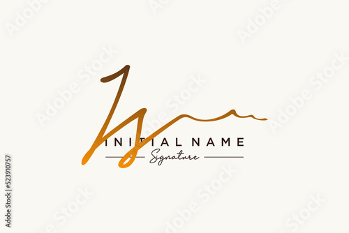 Initial JS signature logo template vector. Hand drawn Calligraphy lettering Vector illustration.